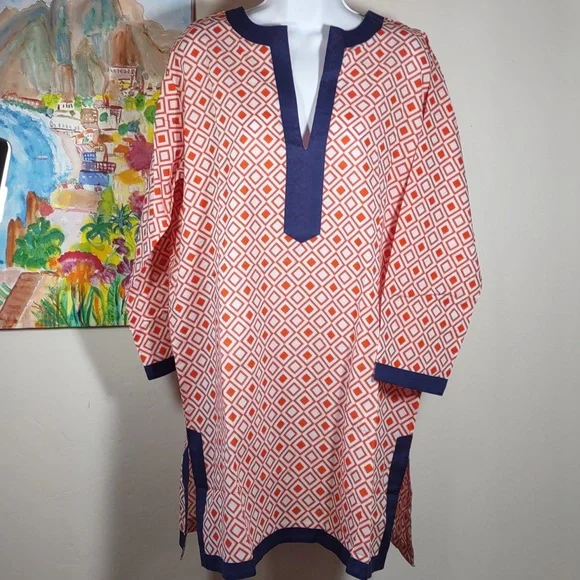 Malabar Bay Tops Malabar Bay Cotton Print Tunic Top Poshmark